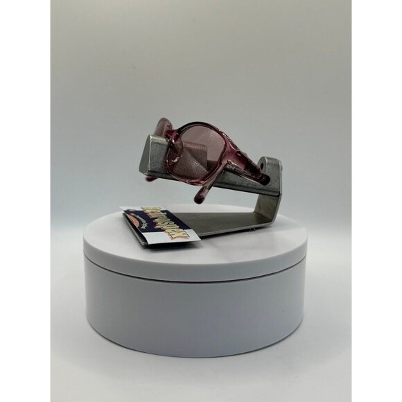 Vintage Y2K Sunglasses | NOS | Narrow Monochrome Style | Pink Lens/Frame - Picture 3 of 8